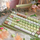 Milk Fruit Original Factory Keycap Customization Keycap Mechanical Keyboard Magnetic Shaft Love Personalized PBT Five-Sided Hot-Sublimation Keycap